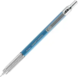 alvin dm07 draft/matic mechanical pencil 0 7mm stainless steel drawing and design tool for students and