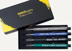 innobeta engineer gifts engineering gifts for mechanical engineer ballpoint pen set of 4 gift ideas for