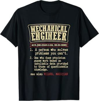 mechanical engineer funny dictionary definition t shirt 1st edition  b07m9274dc