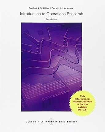 introduction to operations research by frederick s hillier 1st edition  b017myav3m