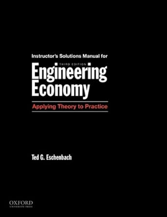 solutions manual for engineering economy applying theory to practice 1st edition ted eschenbach 0199768625,