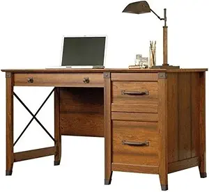 bowery hill rustic manufactured engineered wood desk in washington cherry 1st edition bowery hill b01n1rnh6d
