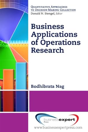 business applications of operations research 1st edition bodhibrata nag b00i105are