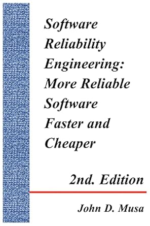 software reliability engineering more reliable software faster and cheaper 1st edition john d musa