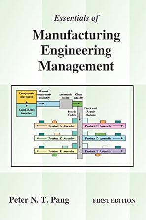 essentials of manufacturing engineering management 1st edition peter pang 059530639x, 978-0595306398