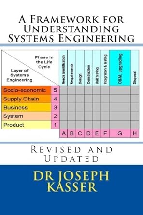 a framework for understanding systems engineering by joseph kasser 1st edition joseph kasser b01fiypuxe