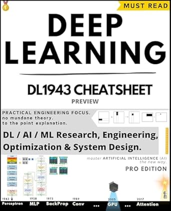 deep learning dl1943 cheatsheet dl/ai/ml research engineering optimization and system design preview 1st