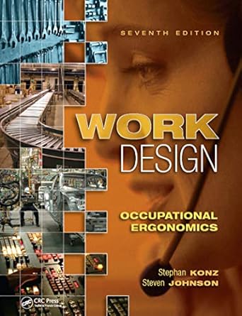 work design occupational ergonomics 1st edition stephan konz b001jown42, 978-1351404129
