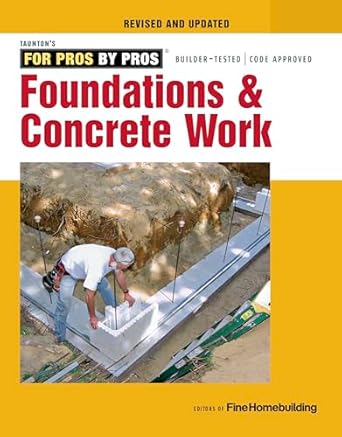 foundations and concrete work 1st edition editors of fine homebuilding 1631869132, 978-1631869136