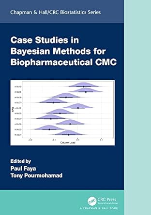 case studies in bayesian methods for biopharmaceutical cmc 1st edition paul faya ,tony pourmohamad