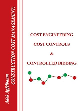 construction cost management cost engineering cost controls and controlled bidding 1st edition adek apfelbaum