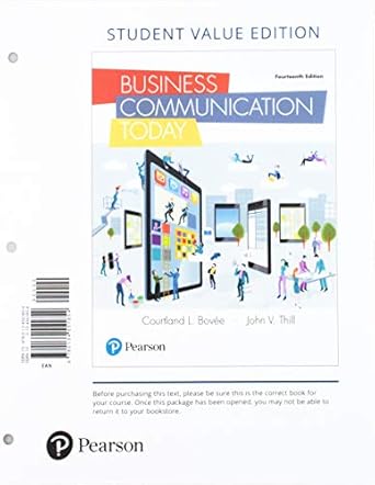 business communication today student   + 2019 mylab business communication with pearson etext access card
