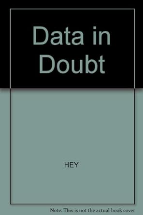 data in doubt 1st edition john d hey 0631141294, 978-0631141297