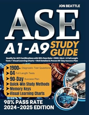 ase a1 a9 study guide qualify for all 9 certifications with 98 pass rate + 1900+ qanda + 4 full length tests
