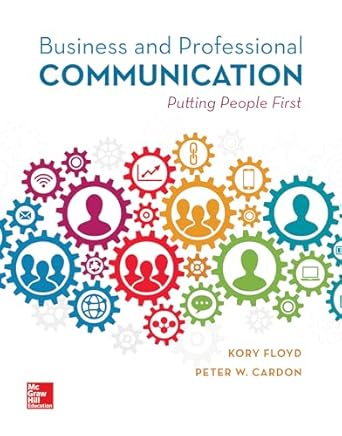 business and professional communication loose leaf 1st edition peter cardon ,kory floyd 1260245055,