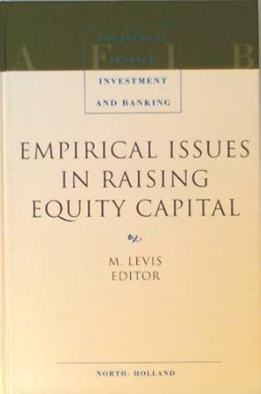 empirical issues in raising equity capital 1st edition m levis 0444824693, 978-0444824691