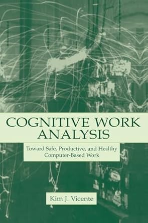 cognitive work analysis 1st edition kim j vicente 0805823964, 978-0805823967