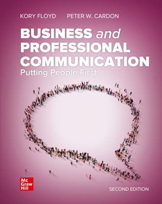 loose   for business and professional communication leaf edition kory floyd ,peter cardon 1266454691,