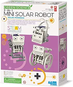 4m 3 in 1 mini solar robot stem toys diy green science eco engineering building kit gift for kids 4m mini