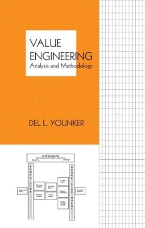 value engineering analysis and methodology by younker del hardcover 1st edition  b011dbcbzg