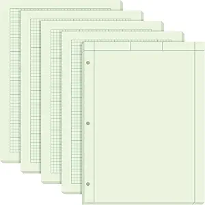 seajan 5 pcs engineering computation pad engineering paper notebook 8 5 x 11 inches engineer graph paper
