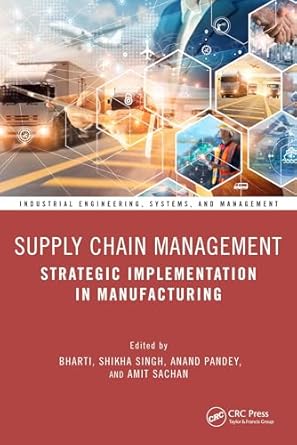 supply chain management strategic implementation in manufacturing 1st edition bharti ,shikha singh ,anand