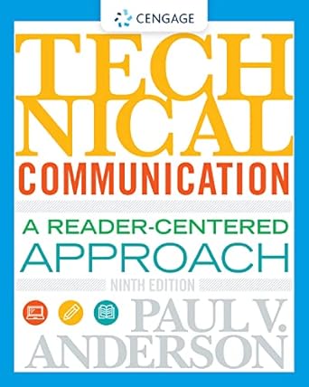 technical communication 009th edition paul v anderson b01n9im58o, 978-1337517409