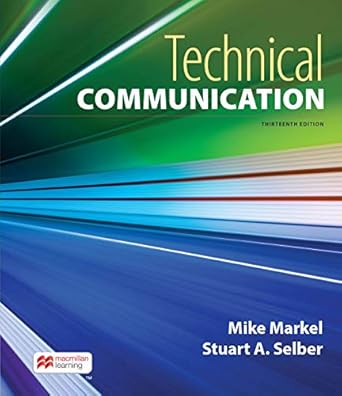 technical communication 1st edition mike markel b08hy8xl6p