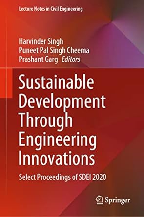 sustainable development through engineering innovations select proceedings of sdei 2020 1st edition harvinder