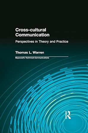 cross cultural communication perspectives in theory and practice 1st edition thomas warren b001hpxwaw,