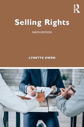 selling rights 1st edition lynette owen b001hcxtgw, 978-1040035146