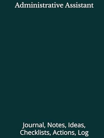 administrative assistant journal notes ideas checklists actions log set priorities tool for daily goal