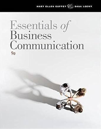 essentials of business communication 1st edition mary ellen guffey 1111821232, 978-1111821234