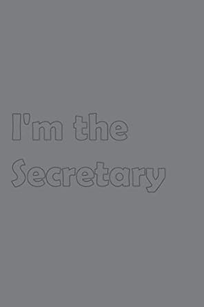 im the secretary stylish matte cover / 6x9 100 pages diary / 2020 daily planner to do list appointment