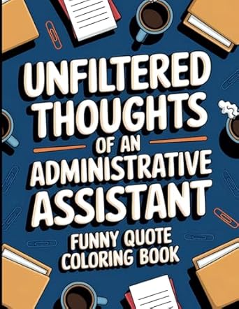 administrative assistant funny coloring book administrative professionals appreciation week gift