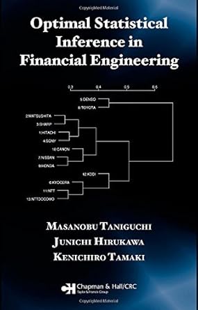 optimal statistical inference in financial engineering by masanobu taniguchi 1st edition  b01k90esoy