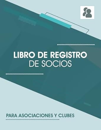 libro de registro de socios para asociaciones y clubes control de cuotas cuaderno para registrar informacion