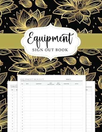 equipment sign out logbook 120 page tool rental log book and checkout form for seamless inventory tracking