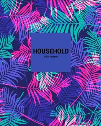 household inventory book purple home property building inventory track items and contents for insurance