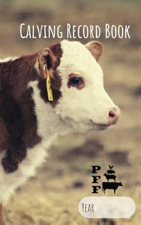 calving record book 5x8 calf record or logbook brown and white 1st edition grace meadow publishing b0bvd68bqy