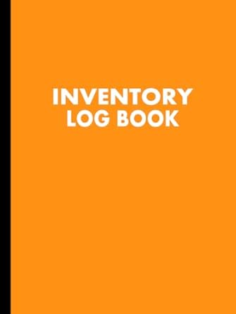 inventory log book small business inventory tracker/tracking notebook large 8 5 x 11 inches 110 numbered