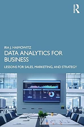 data analytics for business lessons for sales marketing and strategy 1st edition ira j haimowitz b0blvkjxvq,