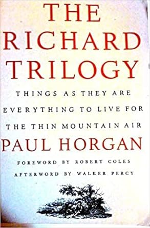 the richard trilogy things as they are 1951 everything to live for 1968 the thin mountain air 1977 1st