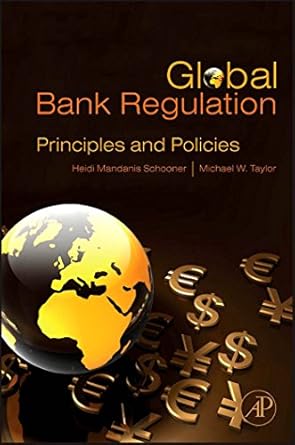 global bank regulation principles and policies 1st edition heidi mandanis schooner ,michael w taylor