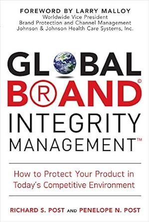 global brand integrity management 1st edition richard s post b001iquq0o, 978-0071595346