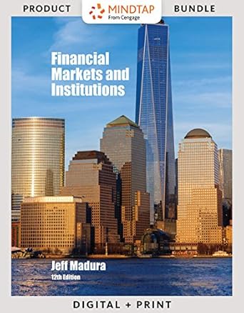 bundle financial markets and institutions looseleaf version 12th + mindtap finance 1 term printed access card