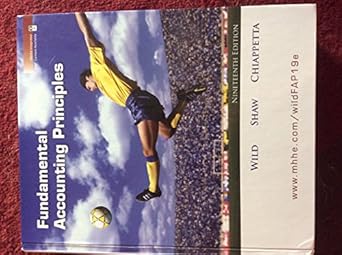fundamental accounting principles 1st edition john j wild ,ken w shaw ,barbara chiappetta 0073379549,