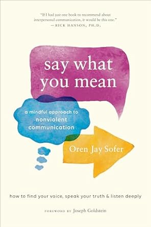 say what you mean a mindful approach to nonviolent communication 1st edition oren jay sofer ,joseph goldstein