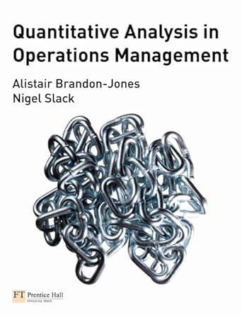 quantitative analysis in operations management 1st edition alistair brandon jones 0273708481, 978-0273708483