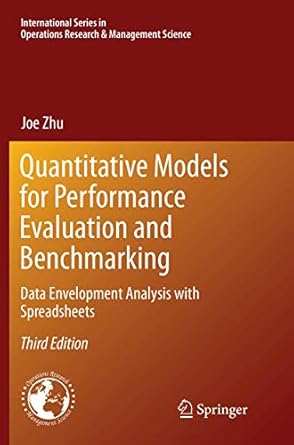 quantitative models for performance evaluation and benchmarking data envelopment analysis with spreadsheets